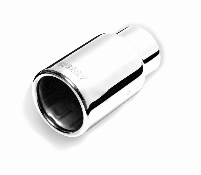 Gibson Rolled Edge Straight-Cut Tip - 3.5in OD/2.5in Inlet/12in Length - Stainless 500632 500632 Photo - Primary