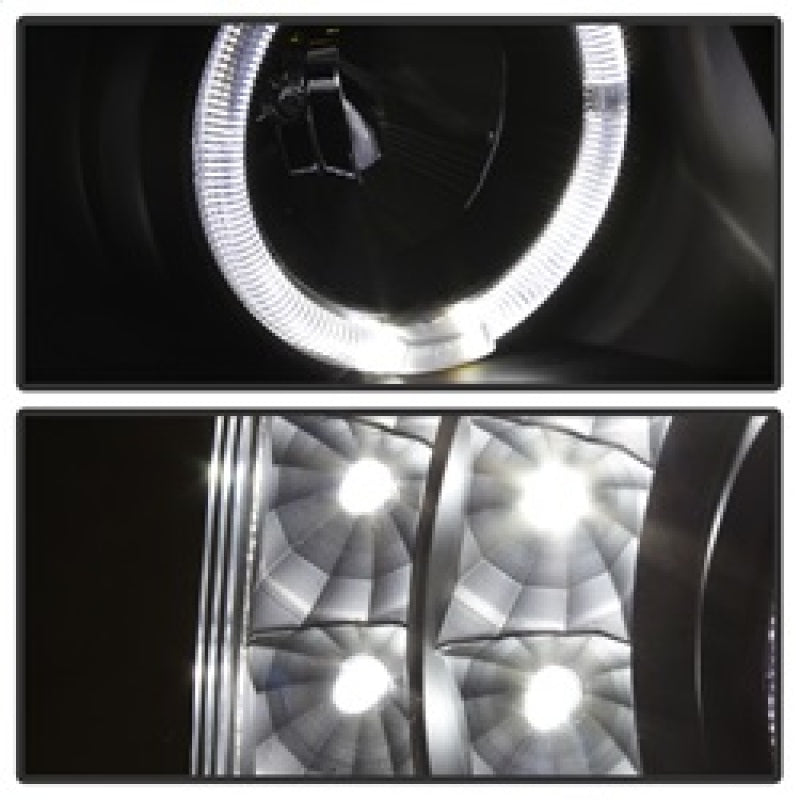 SPYDER xTune Chevy Silverado 03-06 Projector Headlights 4pcs - LED Halo - Black PRO-JH-CSIL03-SET-BK 9036774 9036774 Photo - Unmounted