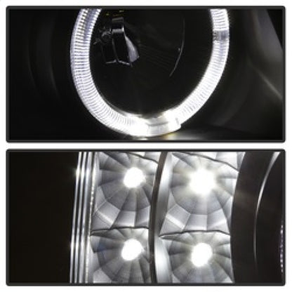 SPYDER xTune Chevy Silverado 03-06 Projector Headlights 4pcs - LED Halo - Black PRO-JH-CSIL03-SET-BK 9036774 9036774 Photo - Unmounted