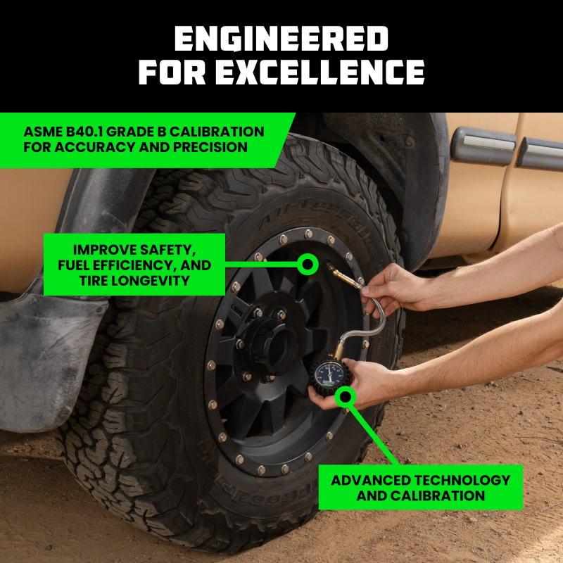 Rhino USA 75 Psi Analog Heavy Duty Tire Pressure Gauge GRLA-GAUGE-75 GRLA-GAUGE-75 User 4