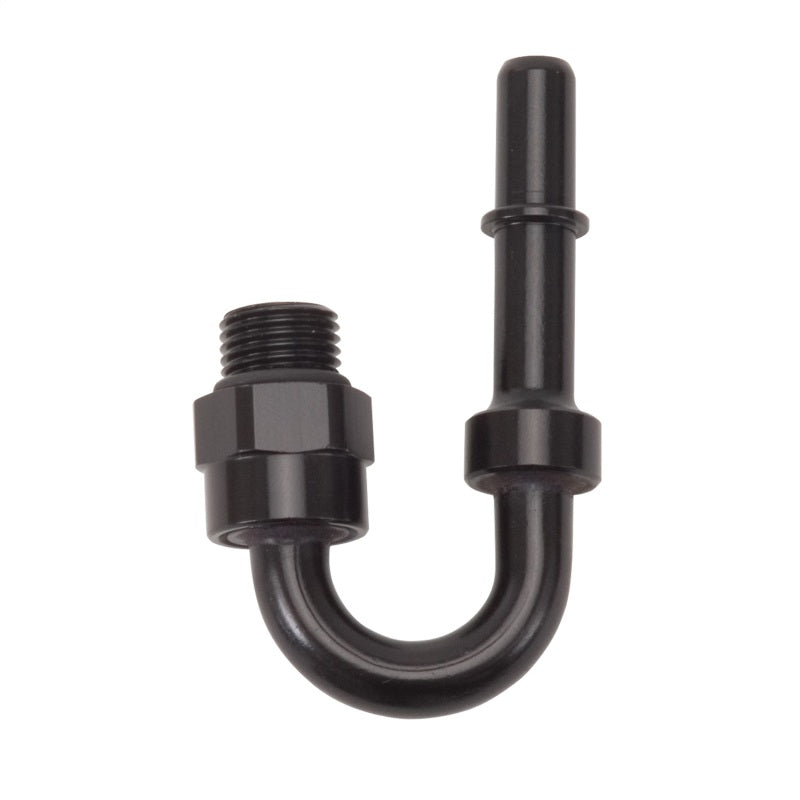 Russell Performance Adapter Fitting 3/8in SAE Quick Disconnect 180 DEG - Blk 644043 644043 Photo - Primary