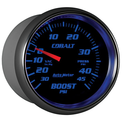 AutoMeter Gauge Vac/Boost 2-5/8in. 30Inhg-45PSI Mechanical Cobalt 7908 7908 User 6