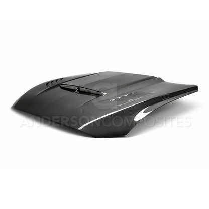 Anderson Composites 2018-2019 Ford Mustang Ram Air Double Sided Carbon Fiber Hood AC-HD18FDMU-AB-DS AC-HD18FDMU-AB-DS User 2