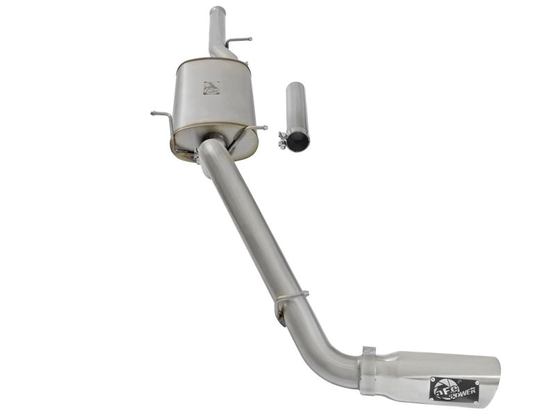 aFe MACH Force-Xp 3in 409 Stainless Steel Cat-Back Exhaust System w/Polish 49-44072-P Photo - Unmounted