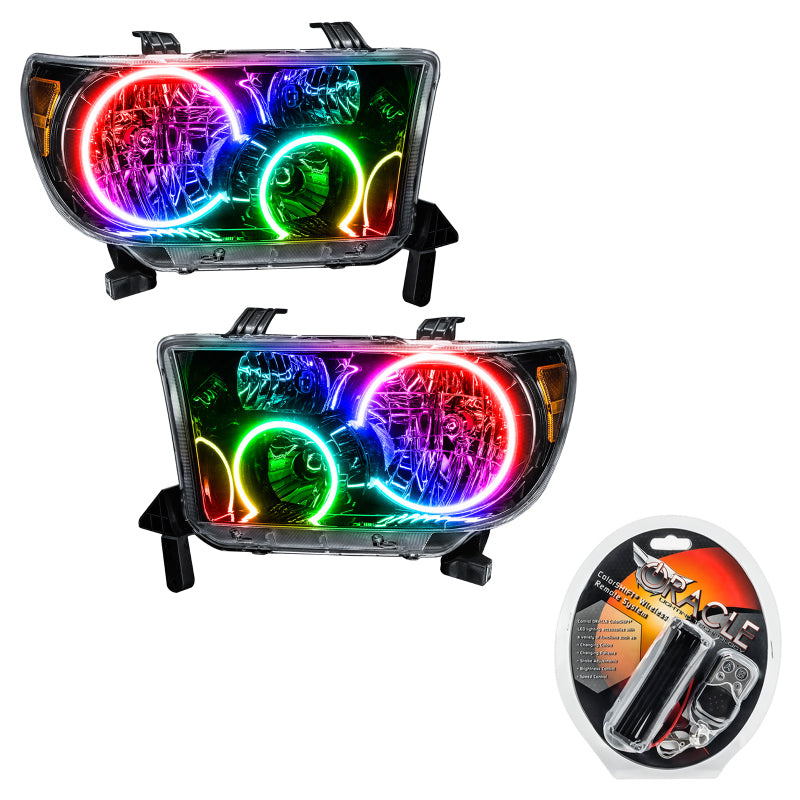 ORACLE Lighting Oracle 07-11 Toyota Tundra Pre-Assembled Headlights - Black Housing - ColorSHIFT 7119-330 7119-330 Photo - Primary