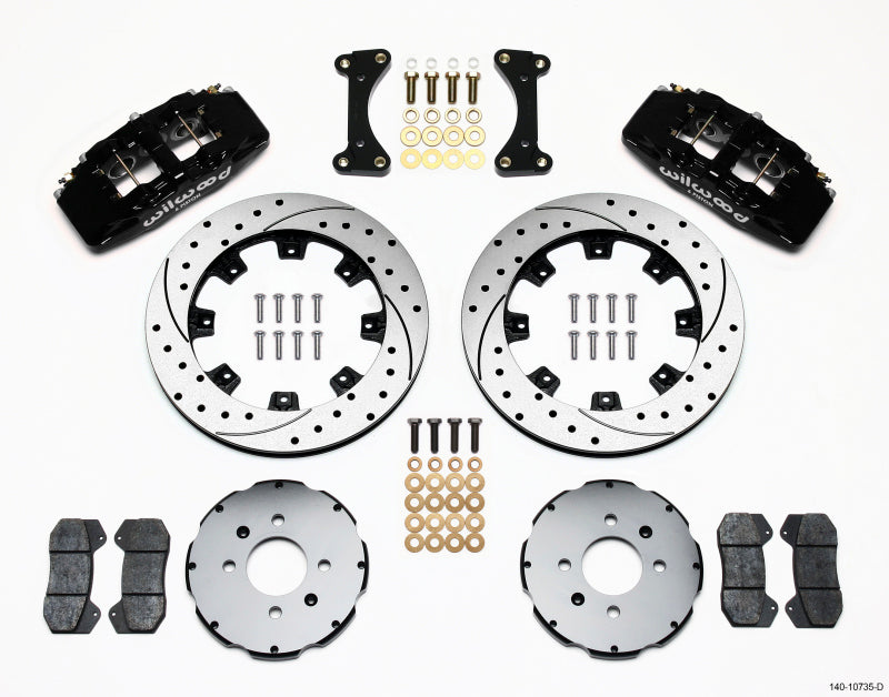 Wilwood Dynapro 6 Front Hat Kit 12.19in Drilled 94-01 Honda/Acura w/262mm Disc 140-10735-D 140-10735-D Photo - Primary