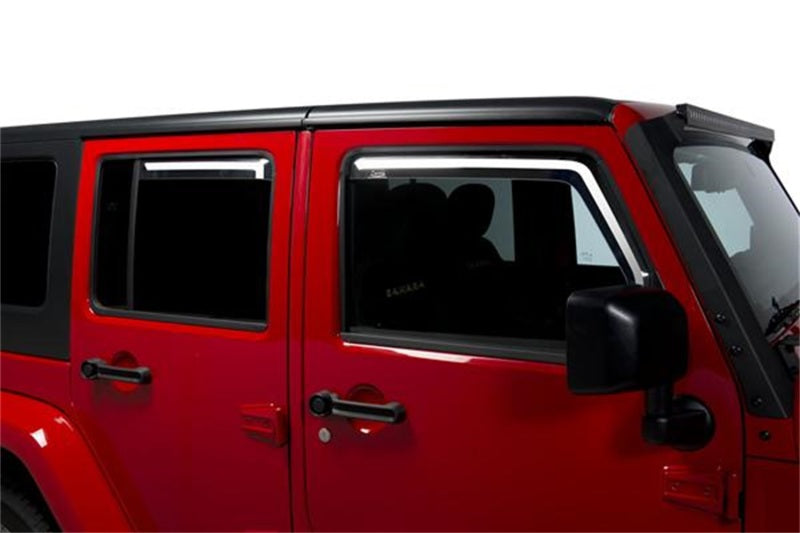 Putco Element Tinted Window Visors, Jeep Wrangler JK - 4 Door 580229 Photo - Primary