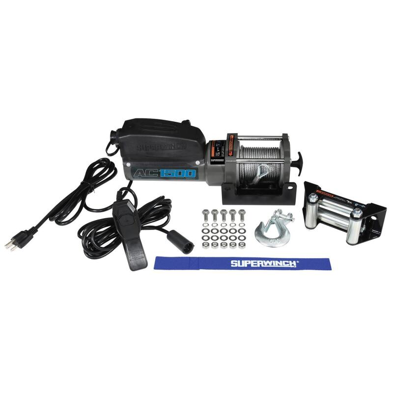 Superwinch 1500lb Winch 1.1HP 120V 1/8in x 35ft Wire Rope SUP1715001 1715001 Photo - Close Up