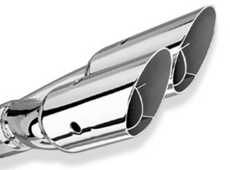 Borla Universal Polished Tip Dual Round Angle-Cut Intercooled (inlet 2 1/2in. Outlet 3in) *NO Return 20213 20213 Photo - Primary