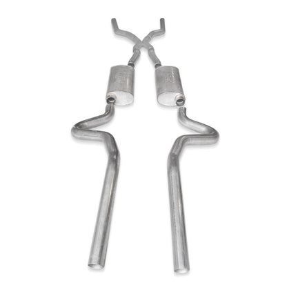 Stainless Works Chevy Chevelle LS1 Hot Rod 1968-72 Exhaust 3in Stainless Turbo Mufflers CV6872LSD CV6872LSD Photo - Primary