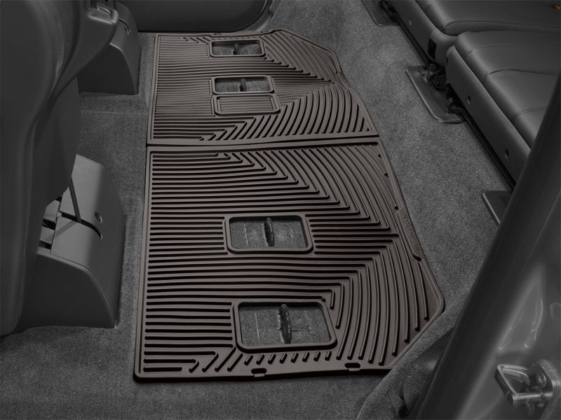 WeatherTech 2007-2010 Cadillac ESV Rear Rubber Mats - Cocoa W264CO W264CO Photo - Mounted