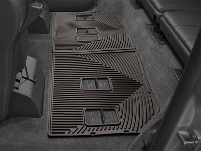 WeatherTech 2007-2010 Cadillac ESV Rear Rubber Mats - Cocoa W264CO W264CO Photo - Mounted
