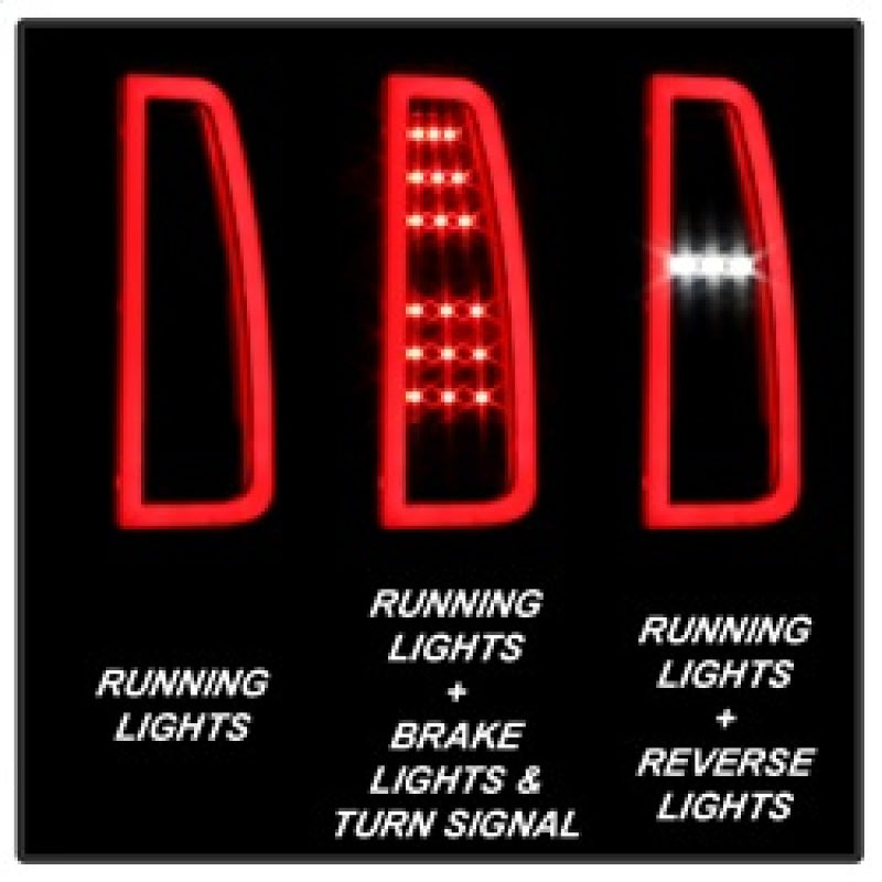 Spyder Chevy Tahoe / Suburban 15-17 Light Bar LED Tail Lights - Black (ALT-YD-CTA15-LED-BK) 5084583 5084583 Photo - Unmounted