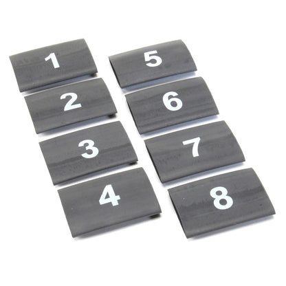 DEI Wire Markers 8pc Set Numbered 1-8 - Black 10849 10849 Photo - Primary