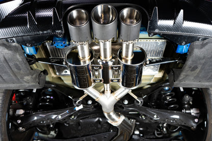 Injen 17-20 Honda Civic Type R 2.0L Turbo 3in 304SS Cat-Back Exhaust SES1583CF SES1583CF Photo - Mounted