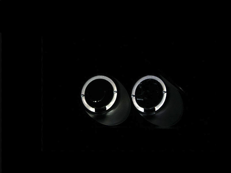 Anzo 2002-2004 Honda Civic Projector Headlights w/ Halo Black 121057 Photo - Unmounted