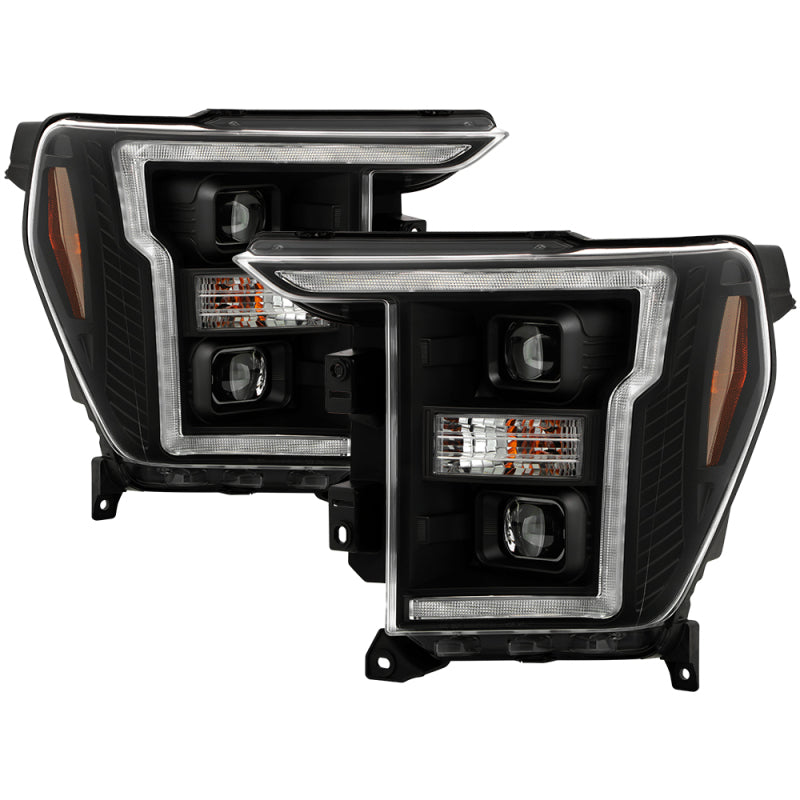 SPYDER Signature 20-21 Ford F150 (Halogen Model) Proj. Headlights - Black (PRO-YD-FF15021HALSI-BK) 5088703 5088703 Photo - Primary