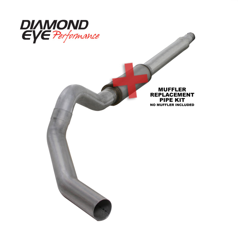 Diamond Eye Performance Diamond Eye KIT 5in CB MFLR RPLCMENT PIPE SGL AL: 03-07 FORD 6.0L F250/F350 K5344A-RP K5344A-RP Photo - Primary
