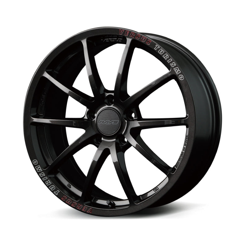 Versus VT125S 18X9.5 +38 5-114.3 Super Dark Gunmetal/MC/RAP (Red Clear) WT1X38EA8J