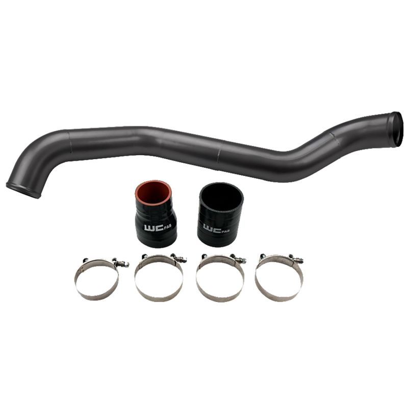 Wehrli 01-04 Chevrolet 6.6L LB7 Duramax Driver Side 3in Intercooler Pipe - Bronze Chrome WCF100349-BC