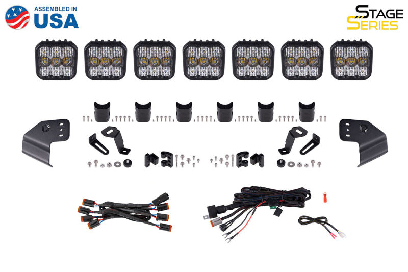 Diode Dynamics Bronco SS5 Sport CrossLink Windshield - Yellow Combo Lightbar Kit DD7233 DD7233 User 8