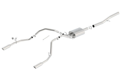 Borla 14 Silv/Sierra 1500 EC Std/CC Short 143.5in WB Touring Single Split Rear Exit Cat-Back Exhaust 140570 140570 Photo - Primary