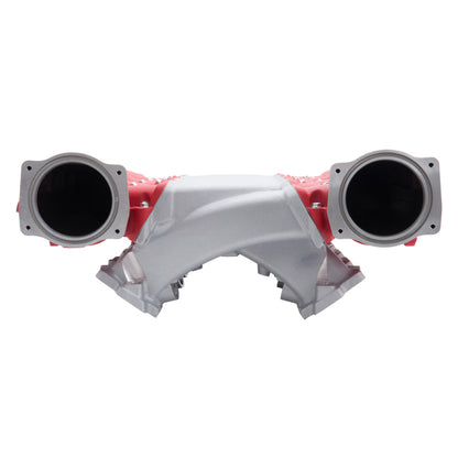 Edelbrock Manifold, Chevy LS, LS3 Cross Ram, with Red Plenums 7141 Photo - out of package