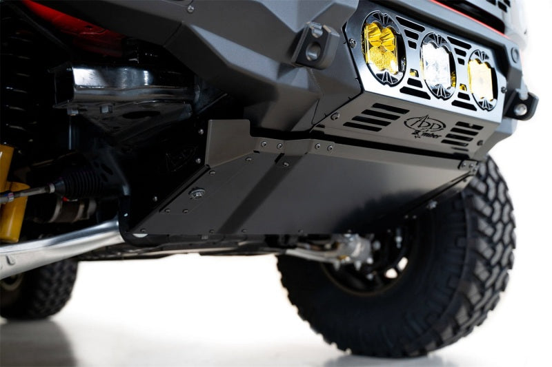 Addictive Desert Designs 21-22 Ford Bronco Bomber Skid Plate (Use w/ Bomber Front Bumper) AC23008NA03 AC23008NA03 Photo - Mounted