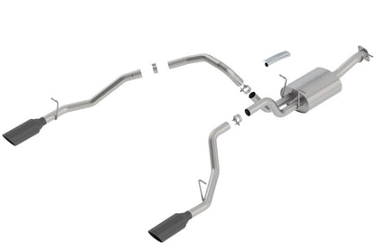 Borla 2019 RAM 1500 5.7L V8 AT 4DR Crew Cab Short Bed Atak SS Catback Exhaust - Black Chrome Tip 140753BC 140753BC Photo - Primary