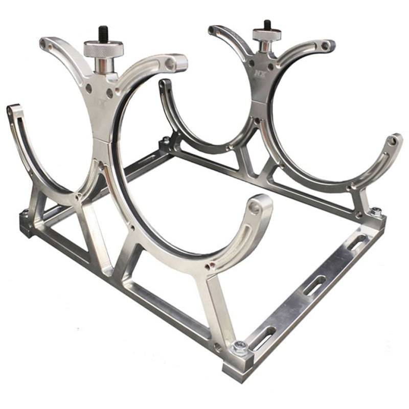 Nitrous Express Billet Bracket For Dual 10 Or 15 LB N2O Bottle. Includes  Floor Mounts 11108D Photo - Primary