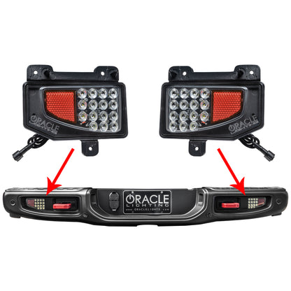 ORACLE Lighting Oracle Rear Bumper LED Reverse Lights for Jeep Gladiator JT - 6000K 5878-504 5878-504 Photo - Mounted