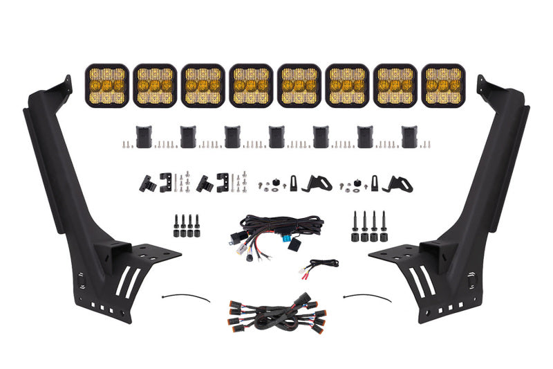 Diode Dynamics Jeep JL SS5 Pro CrossLink Windshield - Yellow Combo Lightbar Kit DD7263 DD7263 Photo - Primary