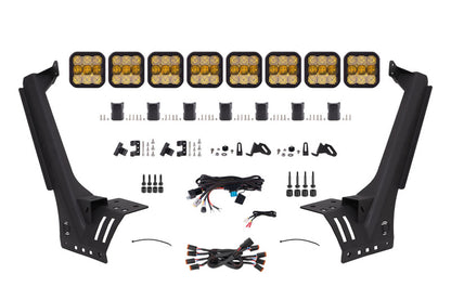 Diode Dynamics Jeep JL SS5 Pro CrossLink Windshield - Yellow Combo Lightbar Kit DD7263 DD7263 Photo - Primary