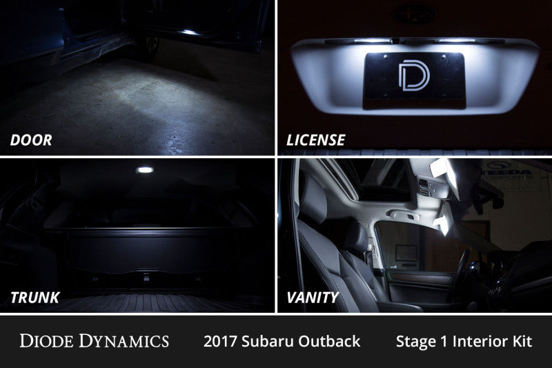 Diode Dynamics 15-19 Subaru Outback Interior LED Kit Cool White Stage 2 DD0608 DD0608 User 4