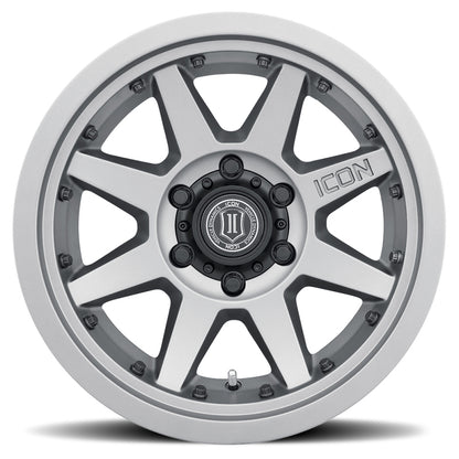 ICON Rebound Pro 17x8.5 5x5 -6mm Offset 4.5in BS 71.5mm Bore Titanium Wheel 21817857345TT 21817857345TT Photo - Unmounted