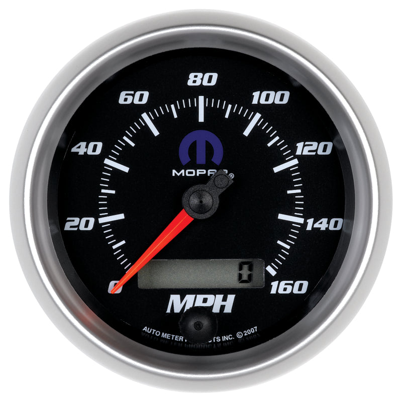 Autometer Mopar 3-3/8in 160 MPH Electric Programmable Speedometer Gauge - Black 880022 880022 Photo - Primary