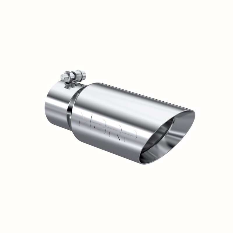 MBRP Universal Tip 4in OD 3in Inlet 10in Length Dual Wall Angled End T5156 Photo - Primary