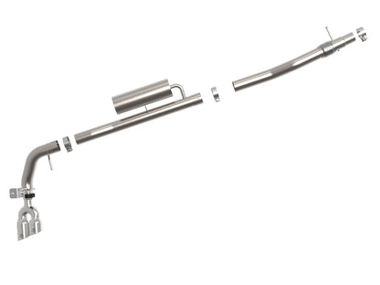 aFe Rebel Series 3in Cat-Back Exhaust Side Exit w/ Polished Tips 19-20 Ford Ranger L4-2.3L (t) 49-33119-P 49-33119-P Photo - Unmounted