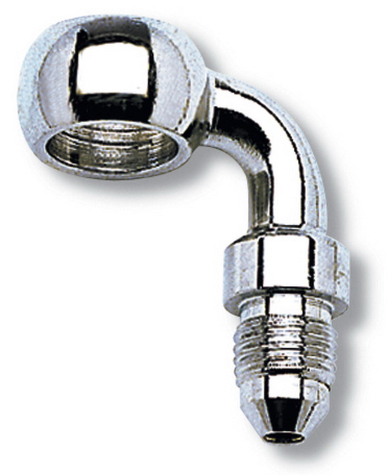 Russell -3 AN 10mm (3/8 Inch) Banjo Bolt - 90° Brake Adapter Fitting 640541 Photo - Primary