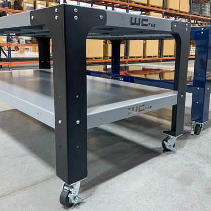Wehrli Modular Steel Work Bench Leg Kit 40in Tall x .120in Thick - Flat Black WCF25-40-120-FB WCF25-40-120-FB User 2