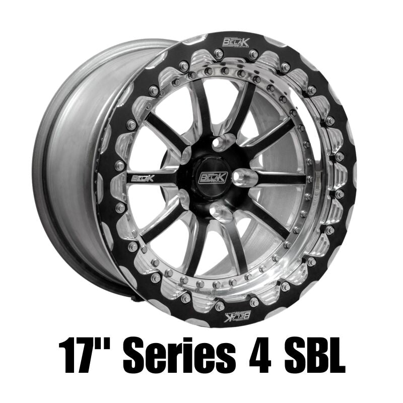 Belak Wheels Belak 17x4.5 / 2.25 BS / 5x114.3 BP / Series 4 Wheel - Monoblock (Req Spacer/Extended Studs) 17045114S42BS-1PC 17045114S42BS-1PC Photo - Primary
