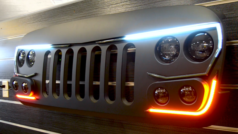 ORACLE Lighting Oracle VECTOR Jeep Wrangler JK Grille Display 8074-504 8074-504 Photo - Primary