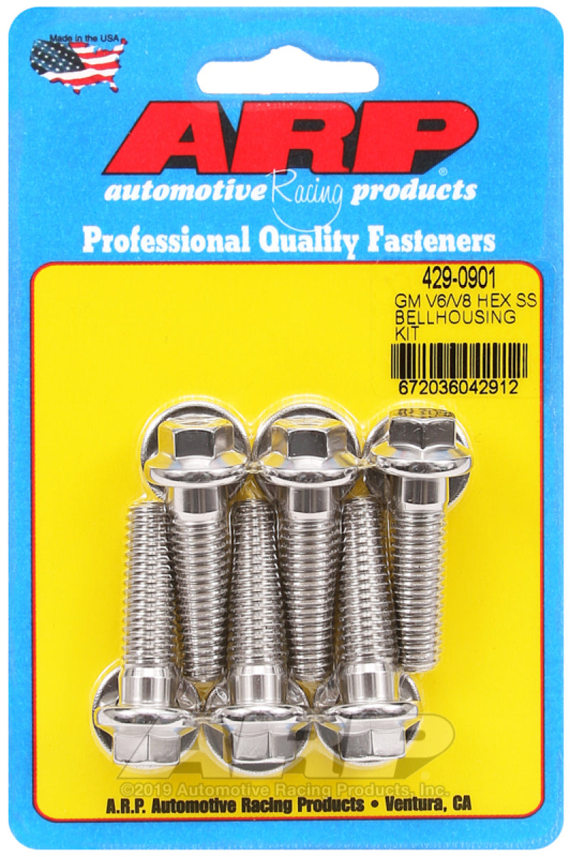 ARP GM V6/V8 SS Hex Bellhousing Bolt Kit 429-0901 Photo - Primary