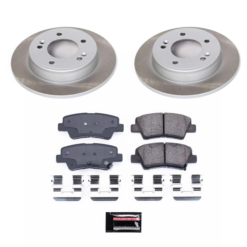 PowerStop Power Stop 14-16 Kia Soul Rear Semi-Coated Rotor Kit SC6502 SC6502 Photo - Primary