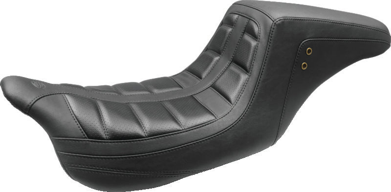 Mustang Motorcycle Mustang 08-21 Harley Electra Glide,Rd Glide,Rd King, Str Glide Squareback 1PC Seat - Black 75239 75239 Photo - Primary