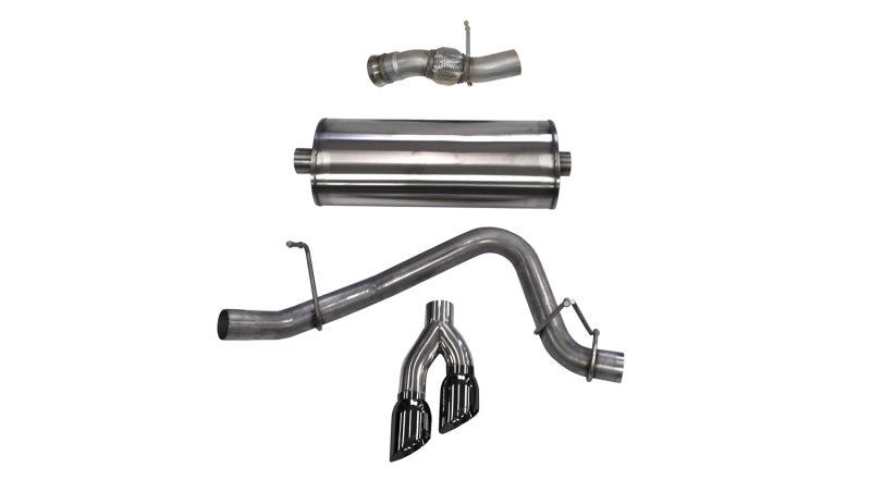 Corsa Performance 15-16 GMC Yukon Denali 6.2L V8 Single Side Exit Cat-Back Exhaust 14826BLK Photo - Primary