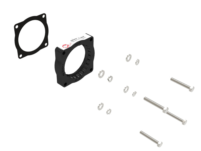 aFe Silver Bullet Throttle Body Spacer 07-13 BMW 328i (E90/E91/E92/E93) L6-3.0L N52 46-31011 46-31011 Photo - Unmounted