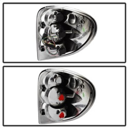 Spyder Dodge Caravan/Grand Caravan 01-07 Euro Style Tail Lights Black ALT-YD-DC01-BK 5002211 5002211 Photo - Unmounted