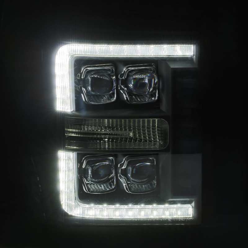 AlphaRex 11-16 Ford F-350 SD NOVA LED Projector Headlights Plank Style Blk w/Activ Light/Seq Signal 880149 880149 User 3