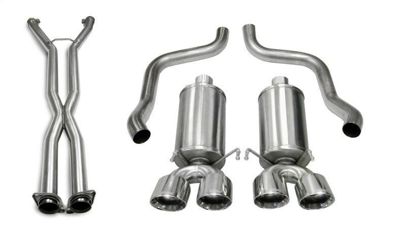 Corsa Performance 2.5" Dual Rear Exit Cat-Back Exhaust System with Twin 3.5" Tips 14469CB6 Photo - Primary